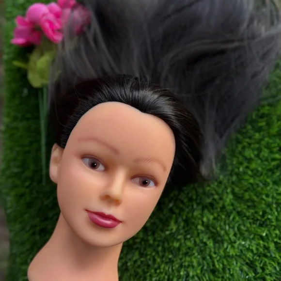 MANNEQUIN HEAD WIG PRACTICE HAIRSTYLE BEAUTICIAN HAIRDRESSER UPDO COSMETOLOGY - Picture 6 of 15